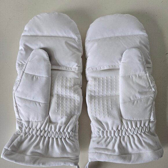NWT LULULEMON White 600 Fill Goose Down Wunder Puff Mitten Gloves Women XS/S M/L - Picture 3 of 12